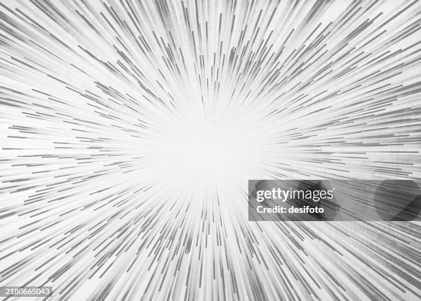 illustrations, cliparts, dessins animés et icônes de blanc, horizontal, brillant, effet texturé, éclat de soleil ou rayon de soleil, arrière-plans vectoriels abstraits en dégradé lumineux, couleur gris clair, blanc et noir avec des rayons se propageant sur toute la toile de fond - spiritual enlightenment