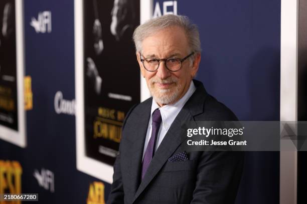 Steven Spielberg attends the Music by John Williams AFI Fest Opening Night Premiere at TCL Chinese Theatre in Hollywood, California on October 23,...