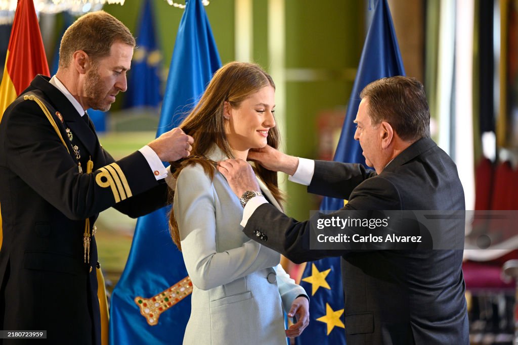 Crown Princess Leonor Of Spain Receives The Title Of Honorary Mayoress Of Oviedo