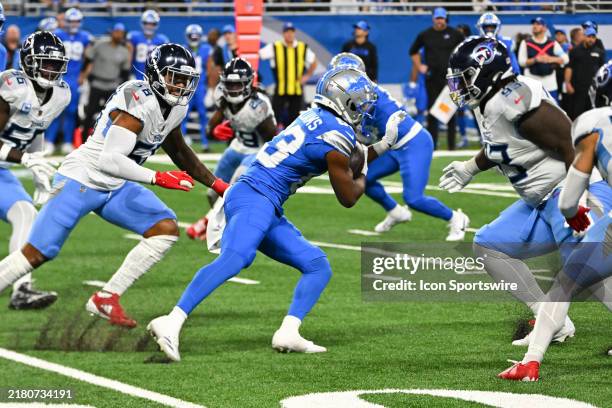 Detroit Lions wide receiver Isaiah Williams runs with a short pass during the Detroit Lions versus the Seattle Seahawks game on Monday October 27,...
