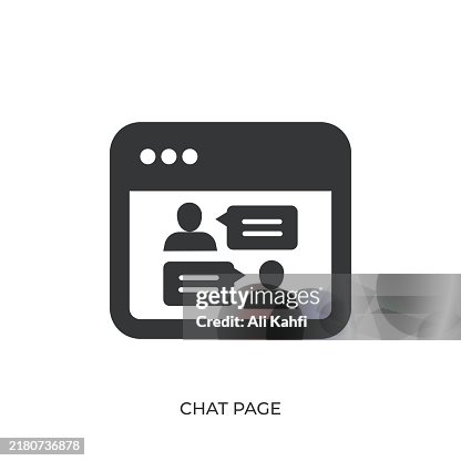 Chat Page glyph solid icon. Solid icon that can be applied anywhere, simple, pixel perfect and modern style Chat Page glyph solid icon. Solid icon that can be applied anywhere, simple, pixel perfect and modern style