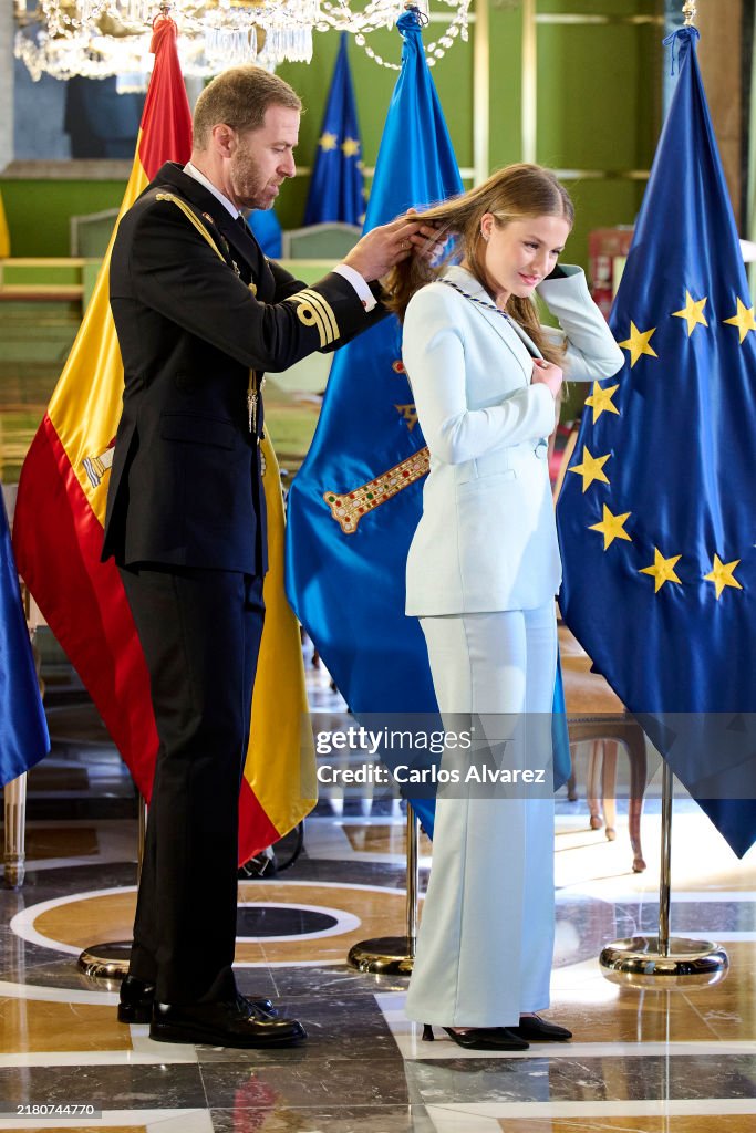 Crown Princess Leonor Of Spain Receives The Title Of Honorary Mayoress Of Oviedo