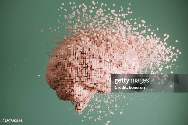 mental disorder, deep learning concept - ziekte van alzheimer stockfoto's en -beelden