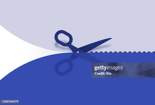 schere, schneiden, spalten, auseinanderbrechen, coupon-clipping - zeitungsausriss stock-grafiken, -clipart, -cartoons und -symbole