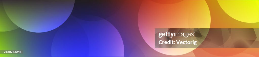 Gradient Circular Colorblock Colorful Gradient Background With Circular Shapes High-Res Vector ...