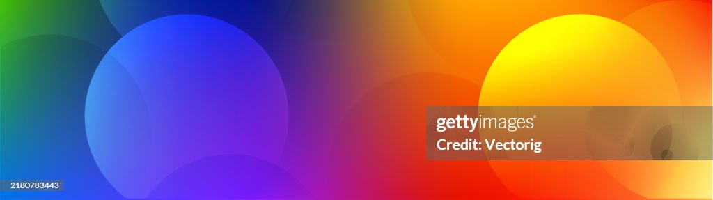 Gradient Circular Colorblock Colorful Gradient Background With Circular Shapes High-Res Vector ...