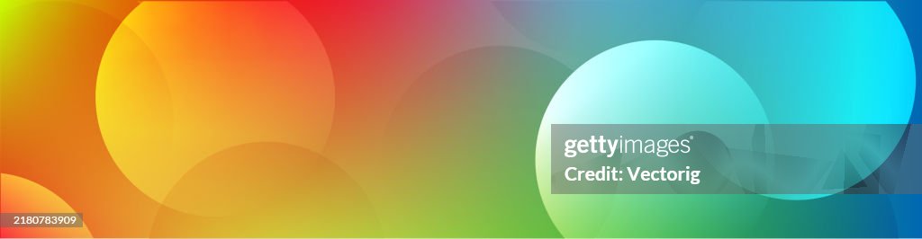Gradient Circular Colorblock Colorful Gradient Background With Circular Shapes High-Res Vector ...