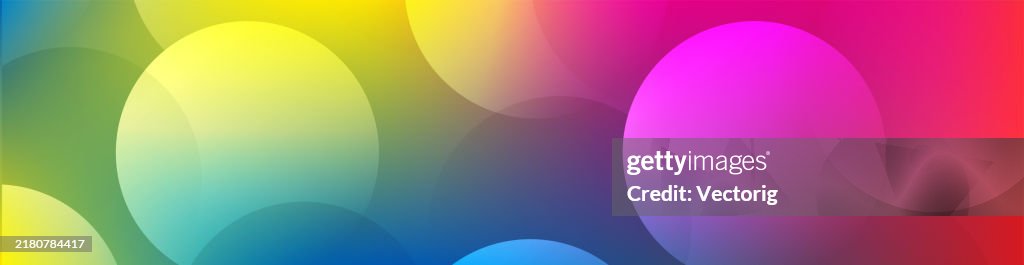 Gradient Circular Colorblock Colorful Gradient Background With Circular Shapes High-Res Vector ...