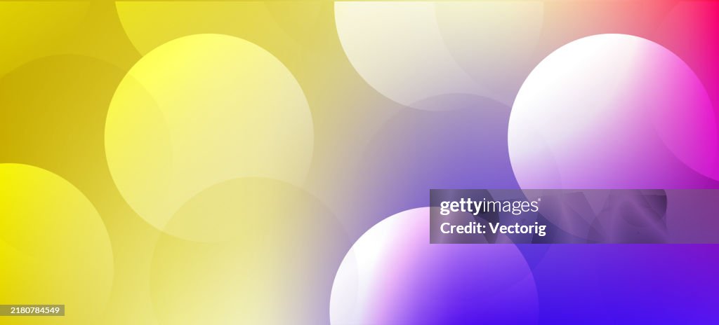 Gradient Circular Colorblock Colorful Gradient Background With Circular Shapes High-Res Vector ...