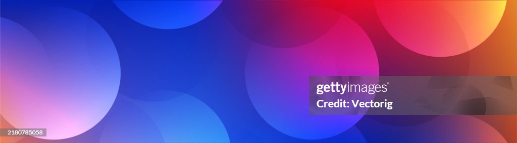 Gradient Circular Colorblock Colorful Gradient Background With Circular Shapes High-Res Vector ...