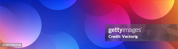 Gradient Circular Colorblock Colorful Gradient Background With Circular Shapes High-Res Vector ...