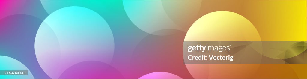 Gradient Circular Colorblock Colorful Gradient Background With Circular Shapes High-Res Vector ...