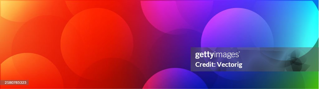 Gradient Circular Colorblock Colorful Gradient Background With Circular Shapes High-Res Vector ...