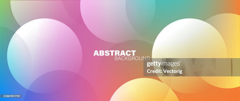 Circular Math Background Colorful Colorful Gradient Background With Circular Shapes High-Res Vector ...