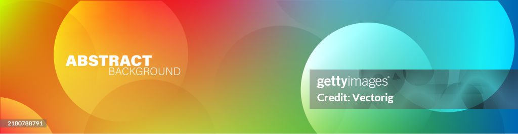 Gradient Circular Colorblock Colorful Gradient Background With Circular Shapes High-Res Vector ...