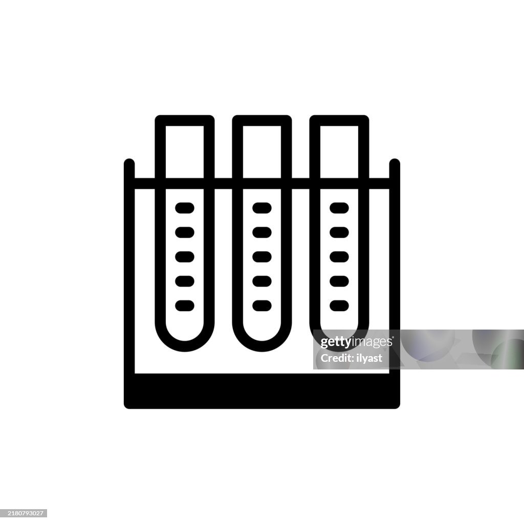 Line Testing Draw A Simple Line Drawing Of Test Tubes High-Res Vector Graphic - Getty Images