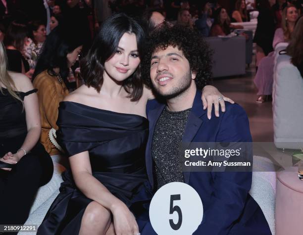 Selena Gomez and Benny Blanco attend the Second Annual Rare Impact Fund Benefit Supporting Youth Mental Health, hosted by Selena Gomez, at Nya...
