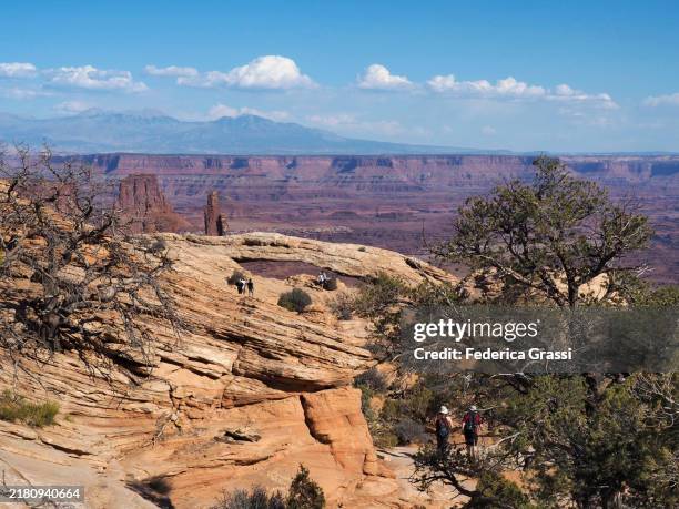 mesa arch, canyonlands national park, island in the sky, utah - islands in the sky imagens e fotografias de stock