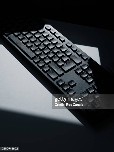 black computer keyboard - backspace stock pictures, royalty-free photos & images