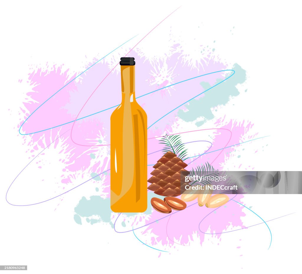 Pine nut oil with grunge