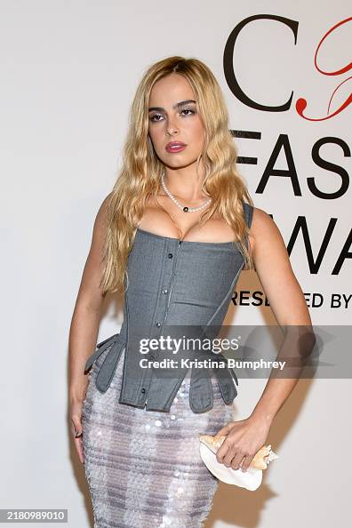 Addison Rae 2024 White Ruffle Addison Rae at the 2024 CFDA Fashion Awards held at the American ...