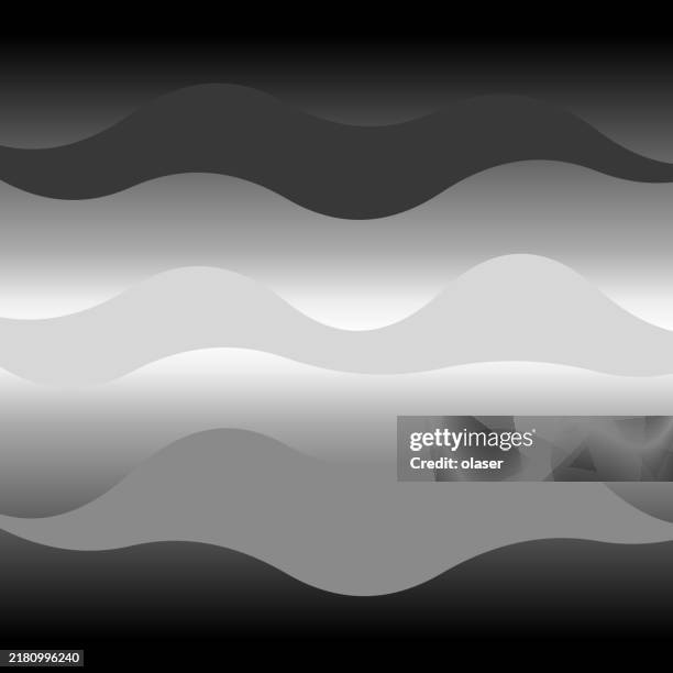 Wave Solid Graphphic A Smooth Gradient Of Flowing Waves In Grayscale Tones High-Res Vector ...