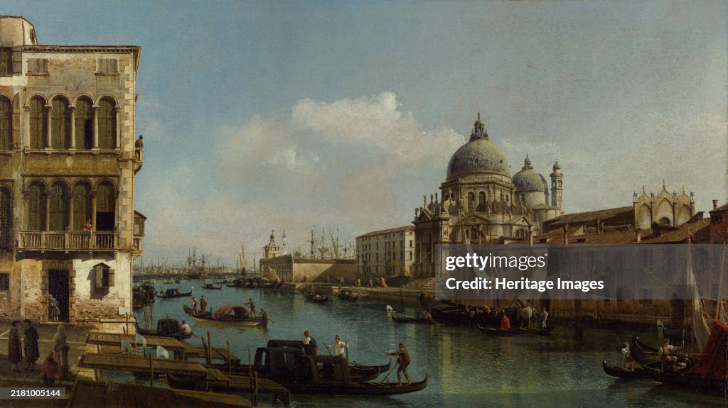 View Of The Grand Canal: Santa Maria Della Salute And The Dogana From Campo Santa...