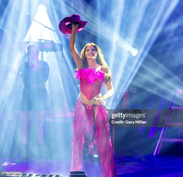 Ana Barbara performs in concert at the Orpheum Theatre on October 24, 2024 in Wichita, Kansas.