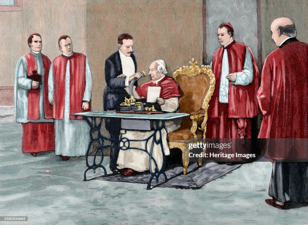 Leo Xiii Directs A Phonograph Message To The American Catholic People...Jubilee
