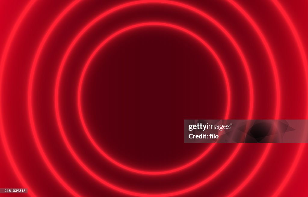 Fundo de quadro de luz de profundidade de brilho vermelho