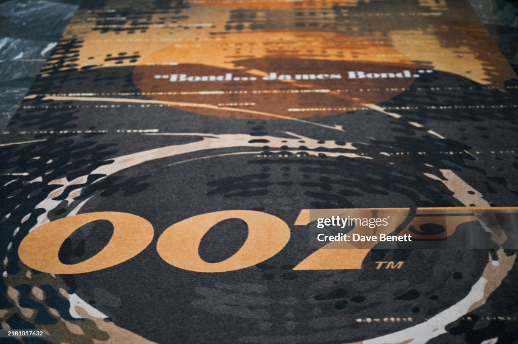 The Aston Martin DB12 Goldfinger Edition At The 007 Takeover Of Burlington Arcade