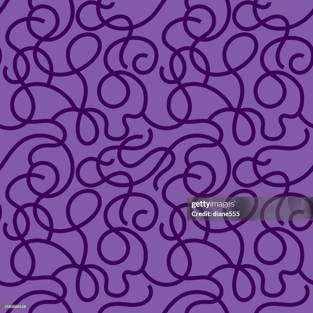 Whacky Line Patterns Wiggly Lines Seamless Background Pattern High-Res Vector Graphic ...
