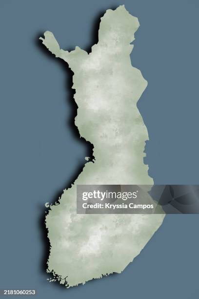 simplified map of finland with subtle texture - finland map stock pictures, royalty-free photos & images