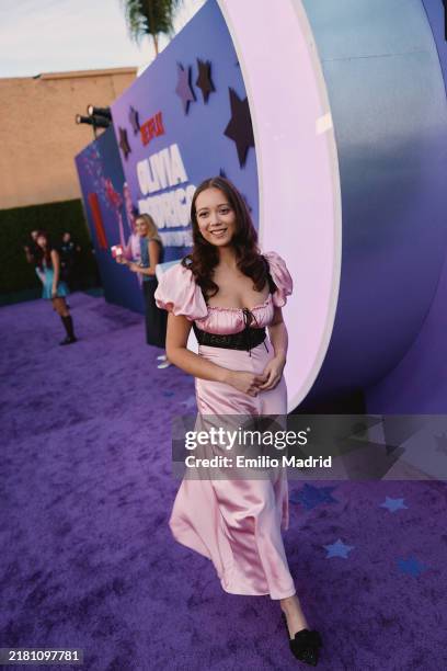 Laufey attends Netflix's "Olivia Rodrigo: GUTS World Tour" Los Angeles Premiere at NYA EAST on October 25, 2024 in Los Angeles, California.
