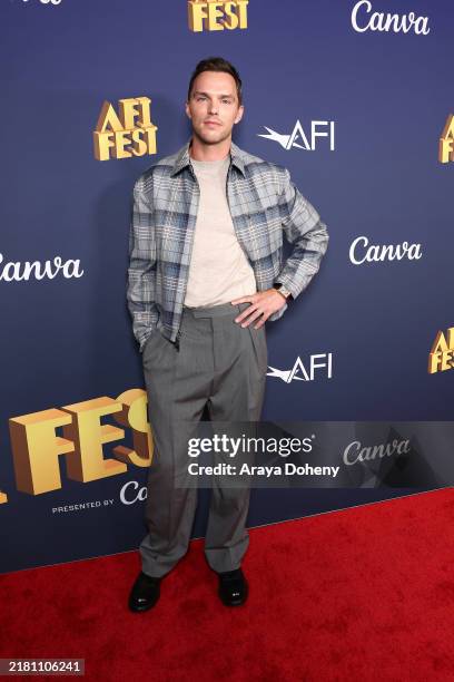 Nicholas Hoult attends the 2024 AFI Fest - "The Order" photo call at TCL Chinese 6 Theatres on October 25, 2024 in Hollywood, California.