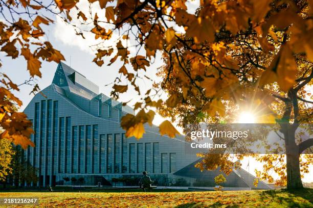 national library of latvia - riga stock-fotos und bilder