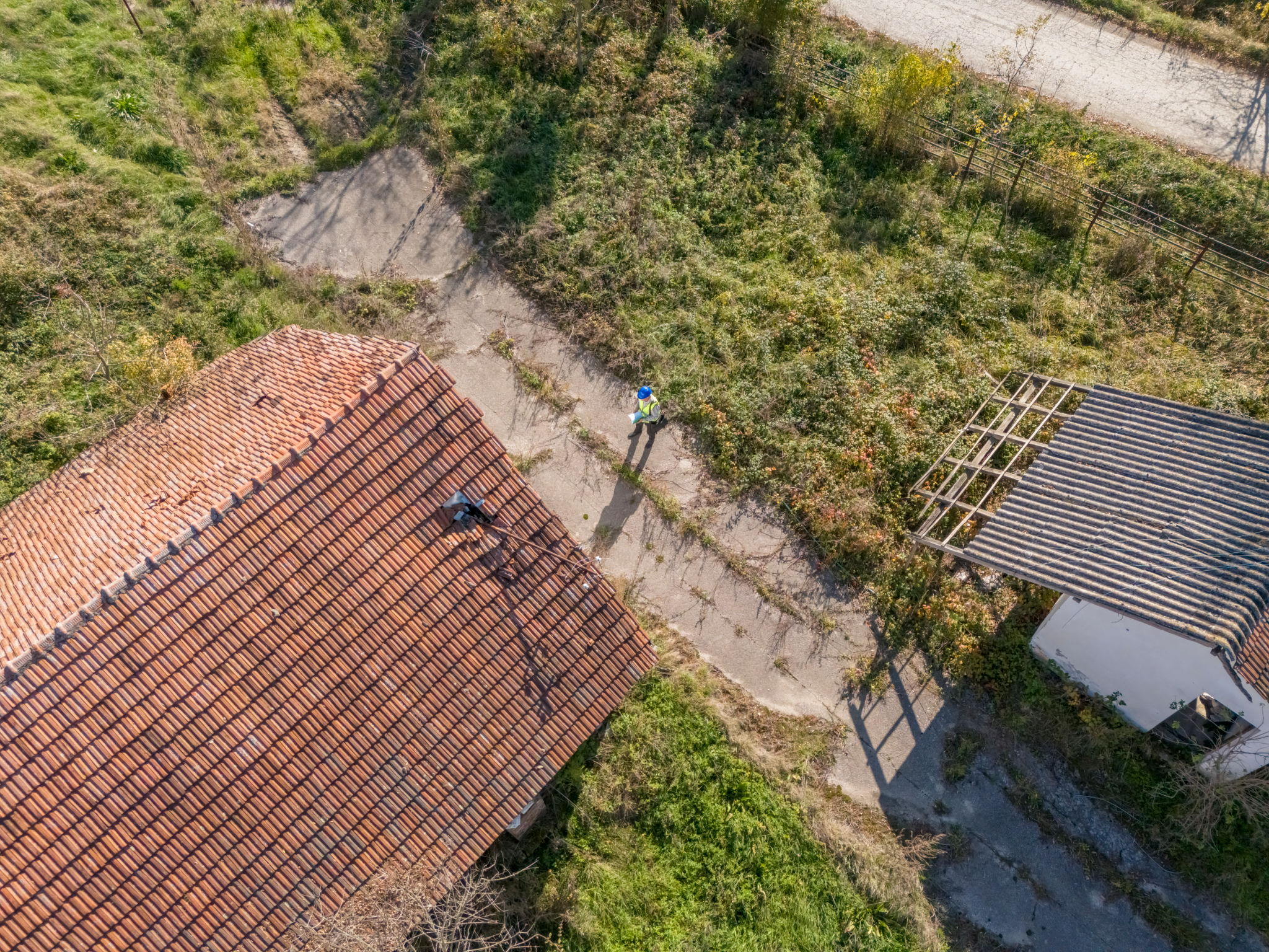drone ispezione tetto