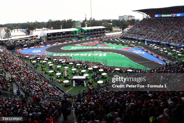 Max Verstappen of the Netherlands driving the Oracle Red Bull Racing RB20 on track during qualifying ahead of the F1 Grand Prix of Mexico at...