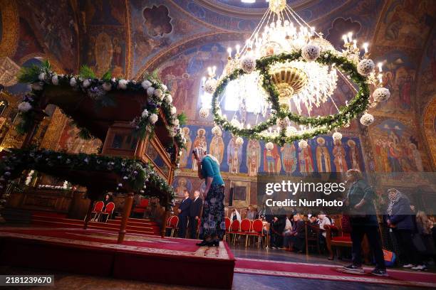 Holy Liturgy takes place in the ''Saint Nedelya'' Cathedral in Sofia, Bulgaria, on October 30, 2024.