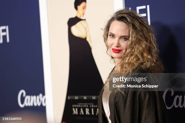 Angelina Jolie attends the premiere of "Maria" during the 2024 AFI Fest at TCL Chinese Theatre on October 26, 2024 in Hollywood, California.