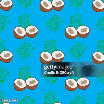 Coconut seamless pattern Coconut seamless pattern