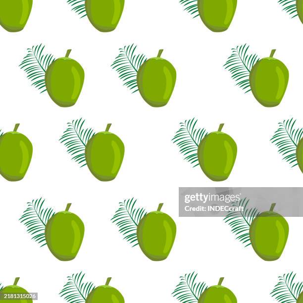 coconut seamless pattern - protein structure background stock illustrations