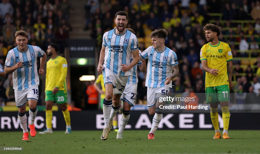 Norwich City FC v Middlesbrough FC - Sky Bet Championship