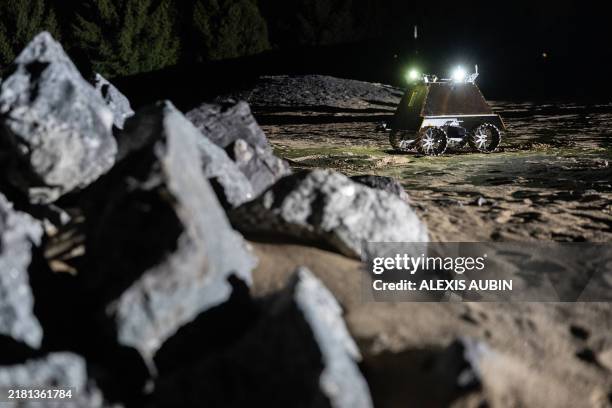 Canadian Rovers A Canadian lunar rover is seen during a demonstration outside the ...