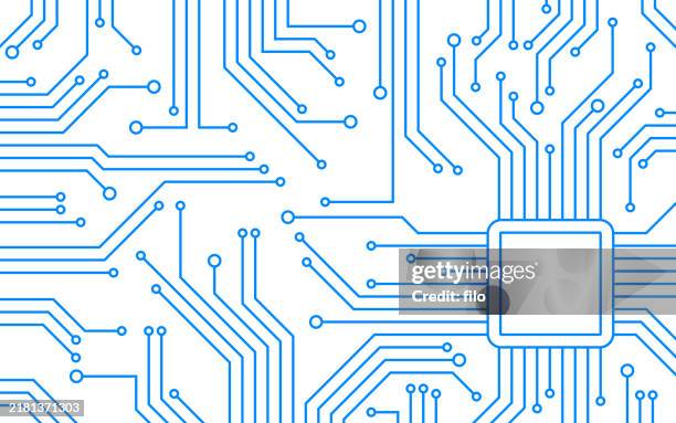 ilustrações, clipart, desenhos animados e ícones de placa de circuito tecnologia abstrato - silicone substância química