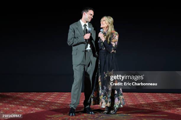 Nicholas Hoult and Toni Collette at the "Juror" World Premiere at AFI Film Fest at TCL Chinese Theatre on October 27, 2024 in Hollywood, California.