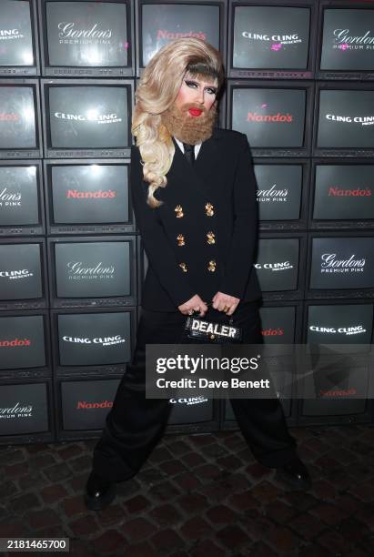 Jodie Harsh attends Maya Jama & Gordon's Premium Pink star studded halloween party on October 31, 2024 in London, England.