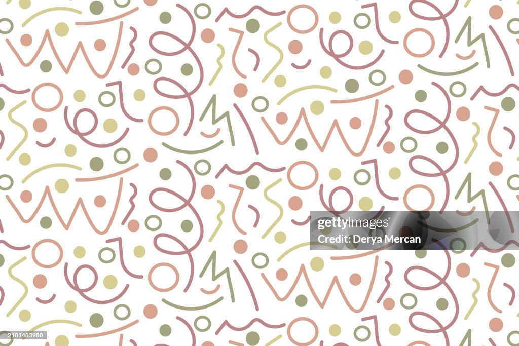 Seamless Confetti Celebration Party Excitement Background stock illustration