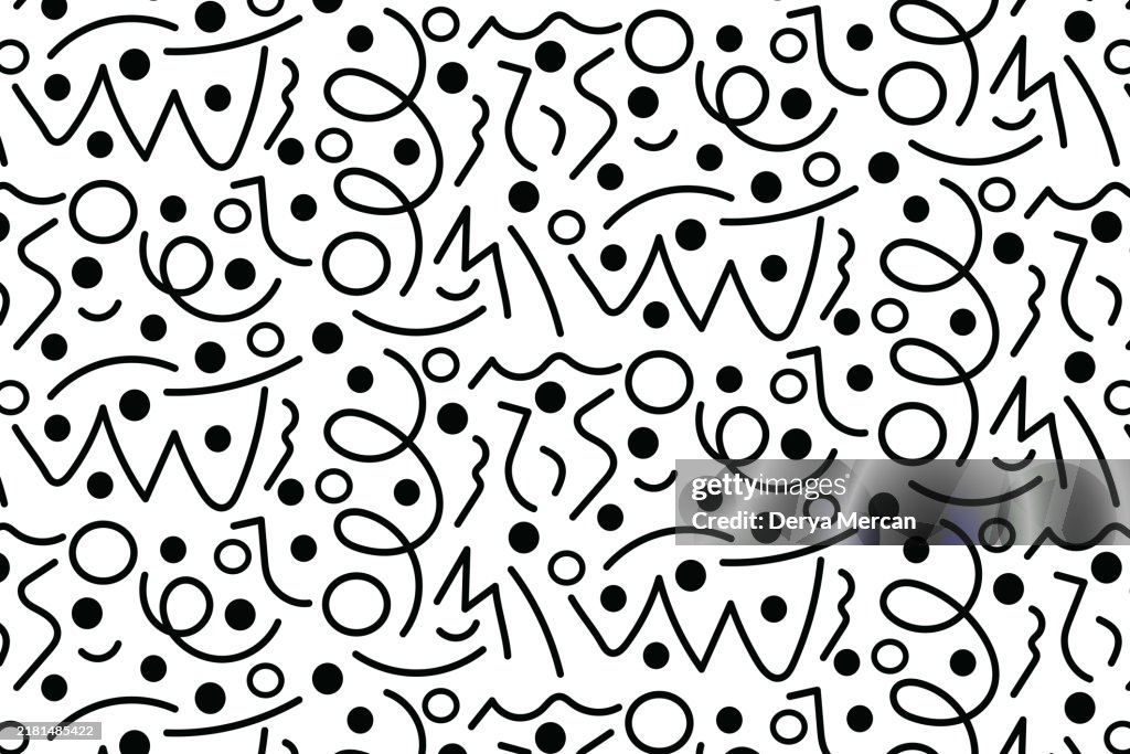 Seamless Confetti Celebration Party Excitement Background stock illustration