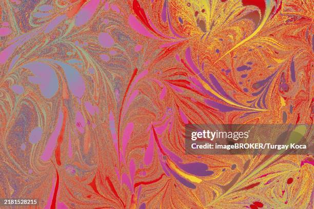 abstract marbling floral pattern for fabric, tile design. background texture - marble tile stock illustrations